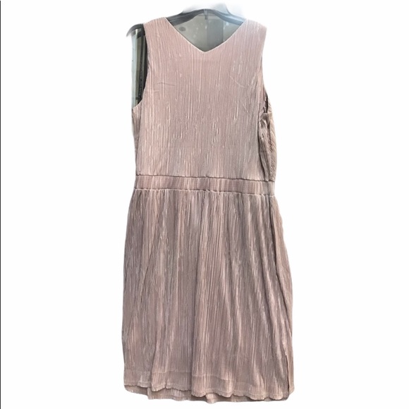 NWT,Rachel Roy Sleeveless Metallic Pleated,blush - Picture 3 of 12